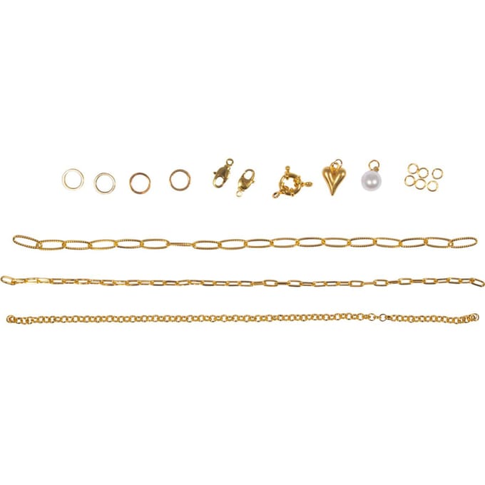 Knutselset "Armbanden Click & Match" - Goud