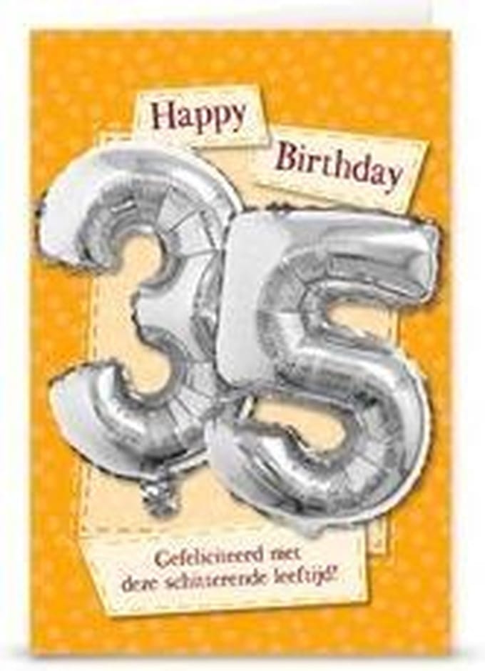 Miko - Kaart - Leeftijdballon - 35 Jaar