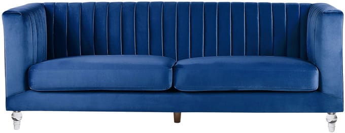 ARVIKA - Driezitsbank - Marineblauw - Fluweel