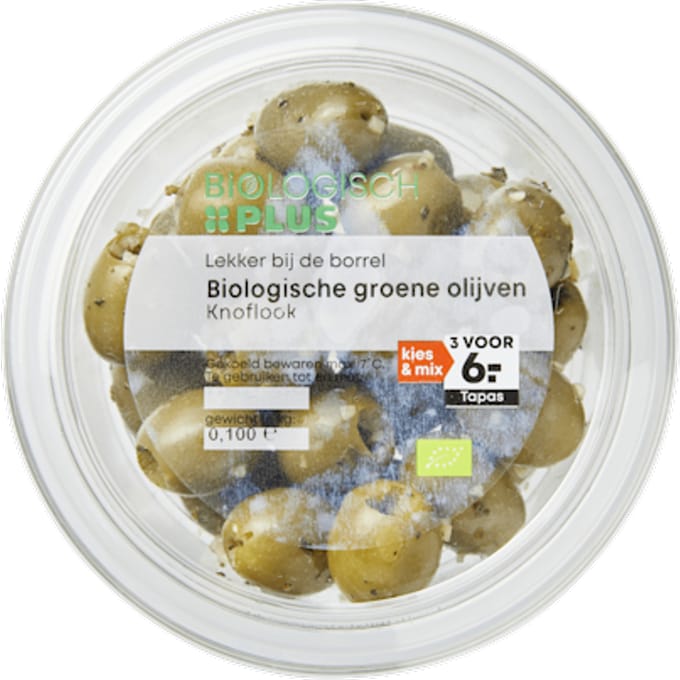 Olijven knoflook biologisch