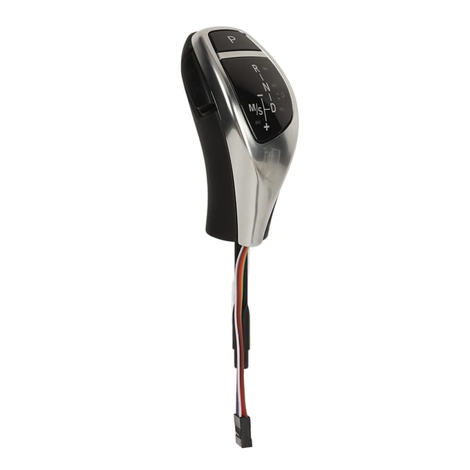LED Versnellingspook Knop Duimtype Schakelpook Hendelkop Retrofit Kit met Eén Klik Startknop voor E90 E91 E92 E93 LHD black