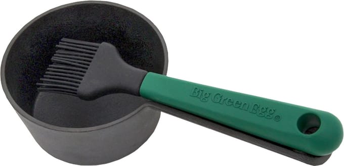 Big Green Egg - Cast Iron Sauce Pot with Basting Brush