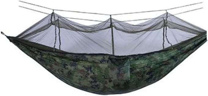 Hangmat met Klamboe - Kampeer Hangmat - Ontspannen Buiten - Volautomatisch Openend - Lichtgewicht Nylon - A