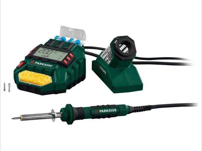 PARKSIDE® Digitaal soldeerstation - 48W - Met soldeerspons