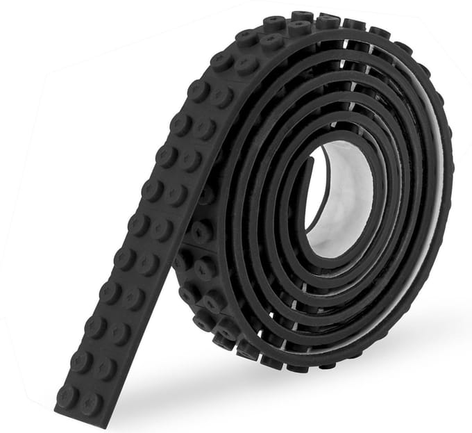 Sinji Play Stick & Brick - Flexibel Speelgoedtape - Tape – Zwart