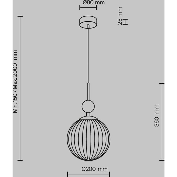 Maytoni hanglamp Tavo, beige, travertijn/glas, Ø 20 cm