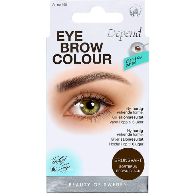 Depend Eyebrow Colour Kit Brown Black 1 st