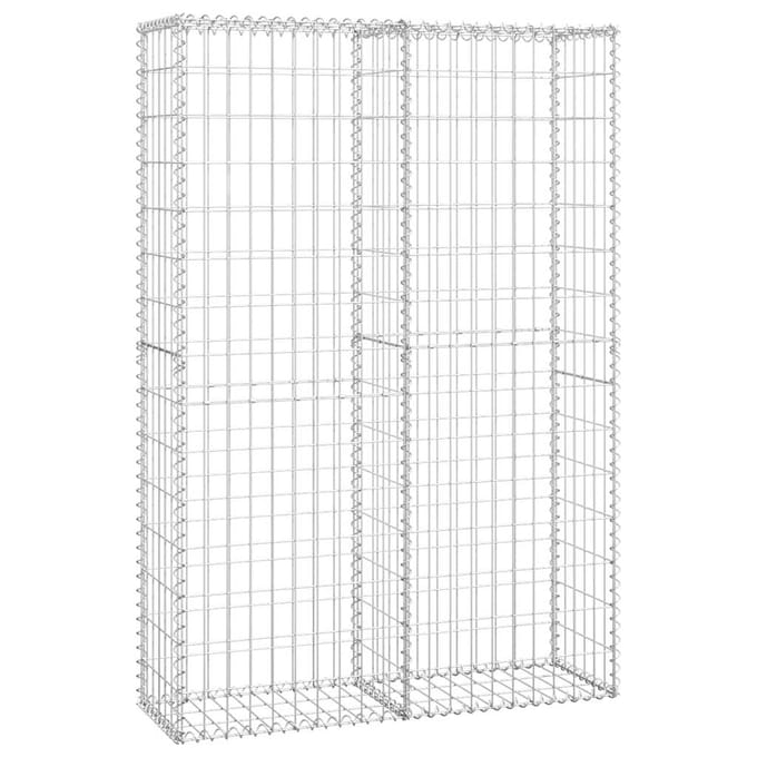 vidaXL - Schanskorf - met - deksels - 150x100x30 - cm - gegalvaniseerd - draad