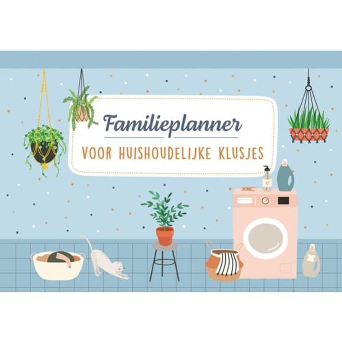 Familieplanner voor huishoudelijke klusjes - A4