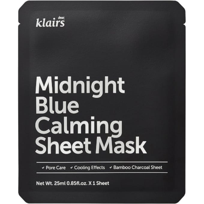 [Promotie] Dear, Klairs - Midnight Blue Calming Sheet Mask - 1stuk