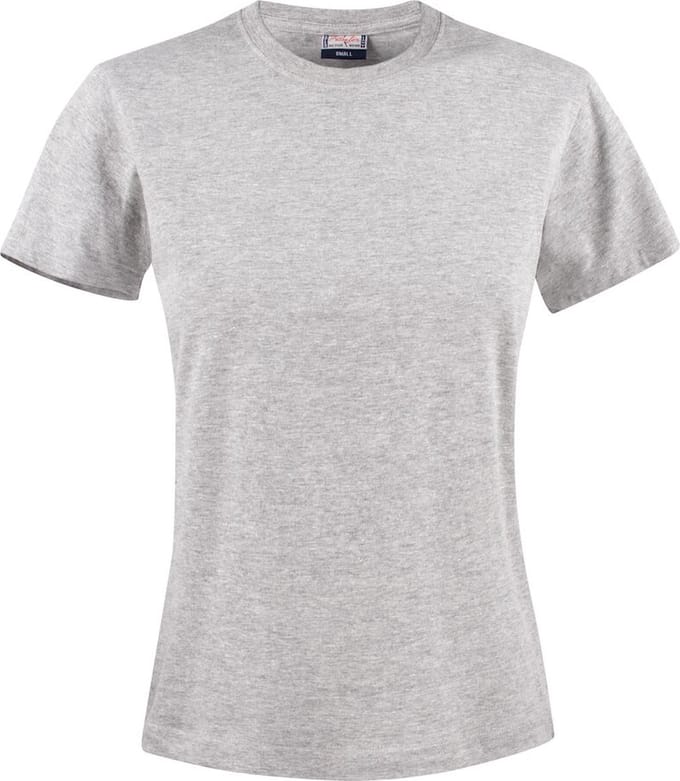 Printer HEAVY T-SHIRT LADY 2264014 - Grijs Mêlee - L
