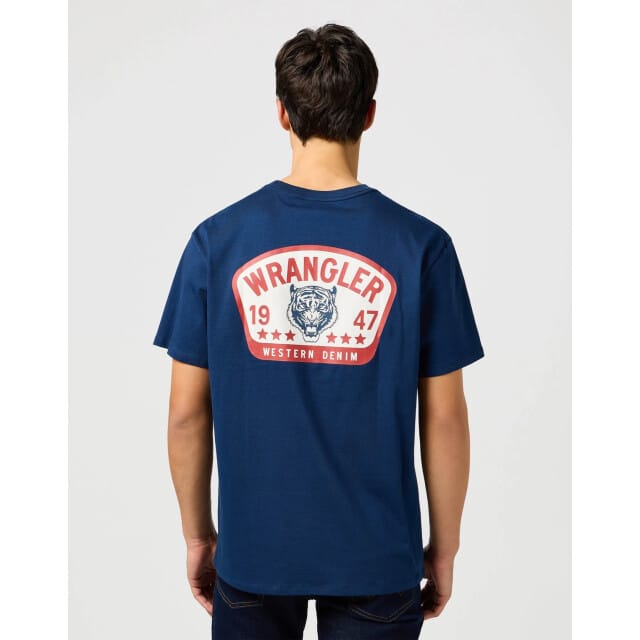 Wrangler - GRAPHIC TEE NAVY - M