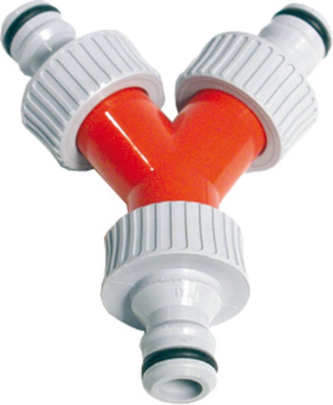 Talen Tools - Tuinslang Y-vertakking - 3 opgeschroefde kraannippels