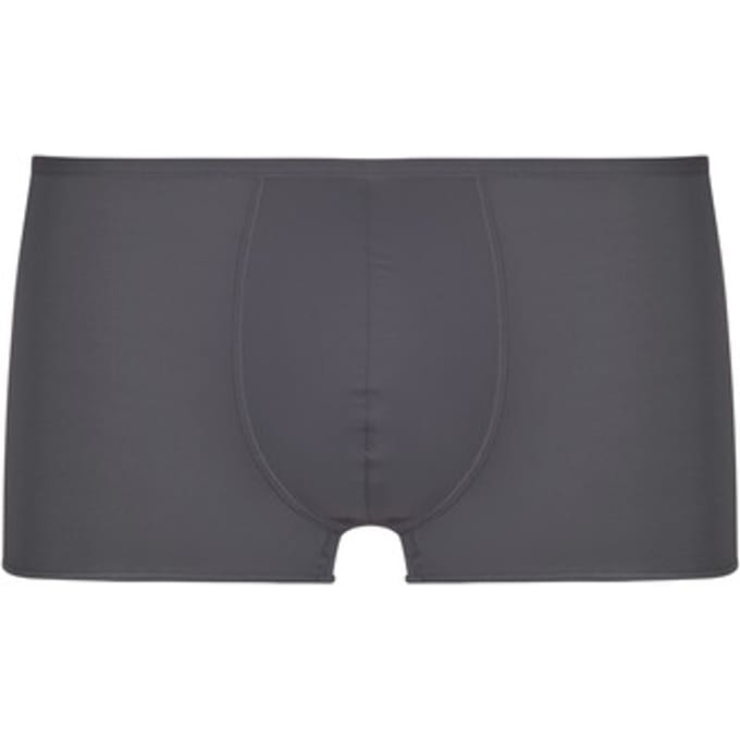HOM Plumes trunk (1-pack) - heren boxer microfiber kort - antraciet grijs