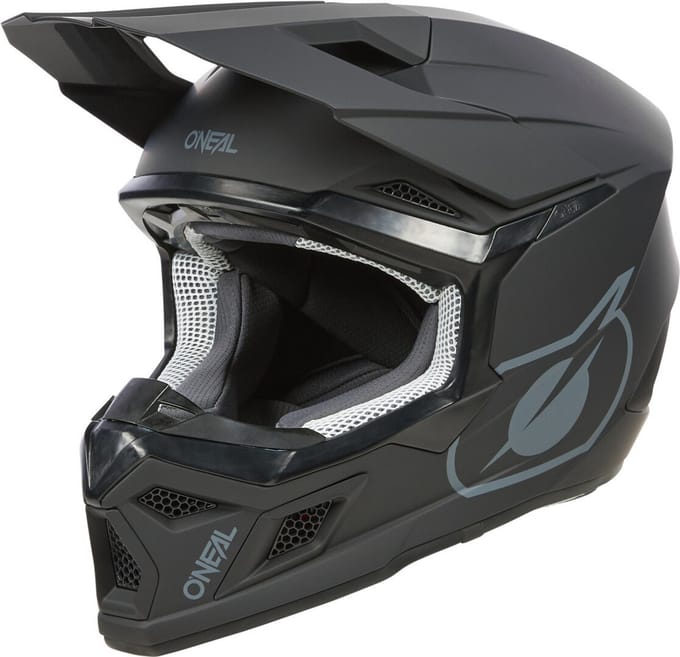 O'NEAL 3SRS Solid Mat Zwart Kinder Crosshelm - Helm