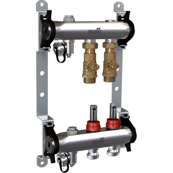 Belimo Manifold 2 X Zonekleppen 24VAC/DC 75s 2-10V 1Nm IP40 EM-ECQ-02F/CQ24A-SR