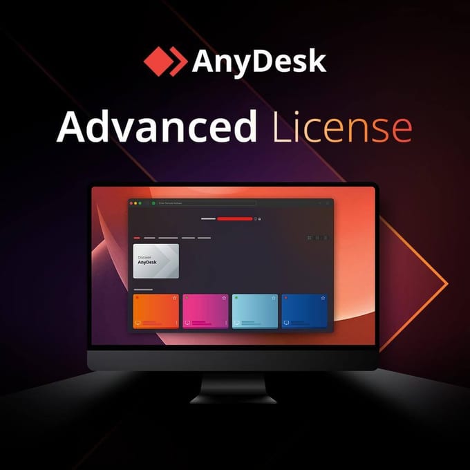 Anydesk Advanced 1 Jaar Nieuwe Aankoop DACH, Benelux, Nordics, Southern Europe
