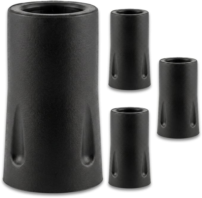 Purepeak Krukdoppen Set 4 Stuks - Wandelstok Dop - 11mm