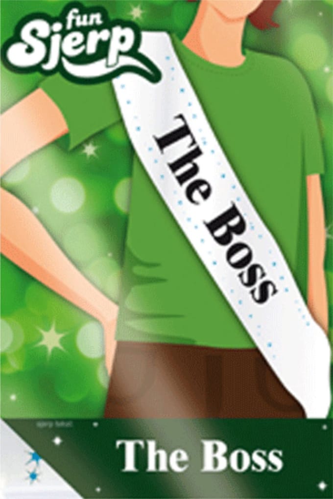 Verkleedsjerp - The Boss - polyester - wit - cadeau - carnaval - laat je zien - Origineel