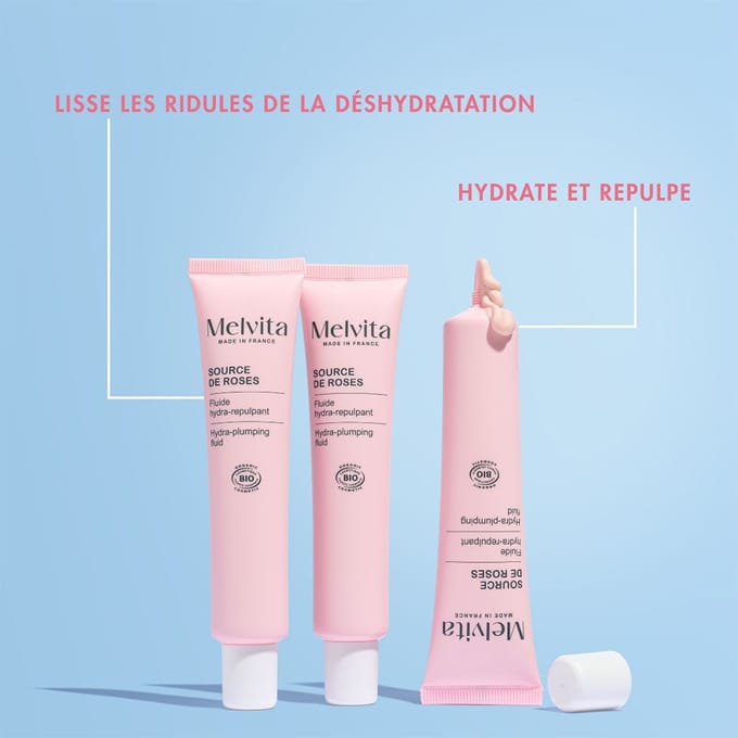 Melvita Source de Roses hydraterende regenererende vloeistof 40 ml