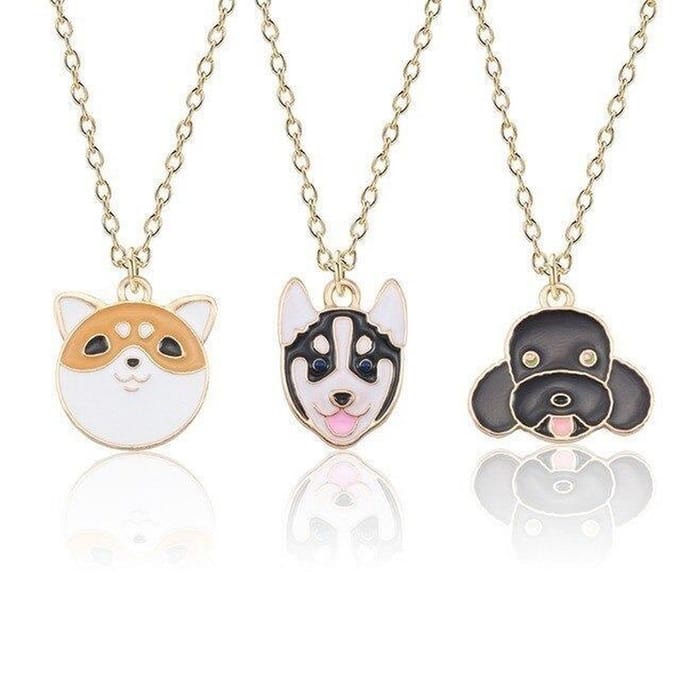Kasey Kinderketting Honden - Goudkleurig - Set van 3