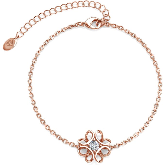 Narcissenarmbanden - Roségoud en kristal