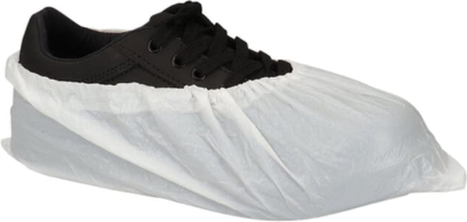 Schoenovertrek cmt 70mu geruwd maat 36-46 cpe wit | 20 stuks