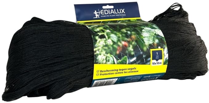 Edialux Vogelnetten 10 x 10 meter (100 m²) - Effectieve Vogelwering