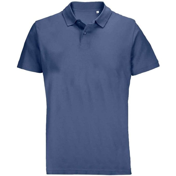 SOLS Pulse piqué poloshirt voor volwassenen, uniseks (Denim)