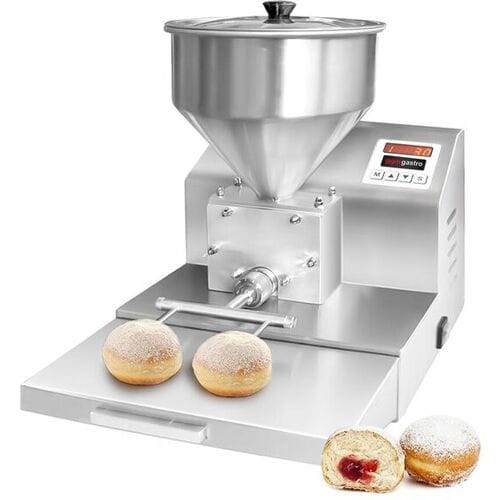 GGM Gastro Automatische vulmachine - voor crème, jam & chocolade - trechter 8L - 100W zilver