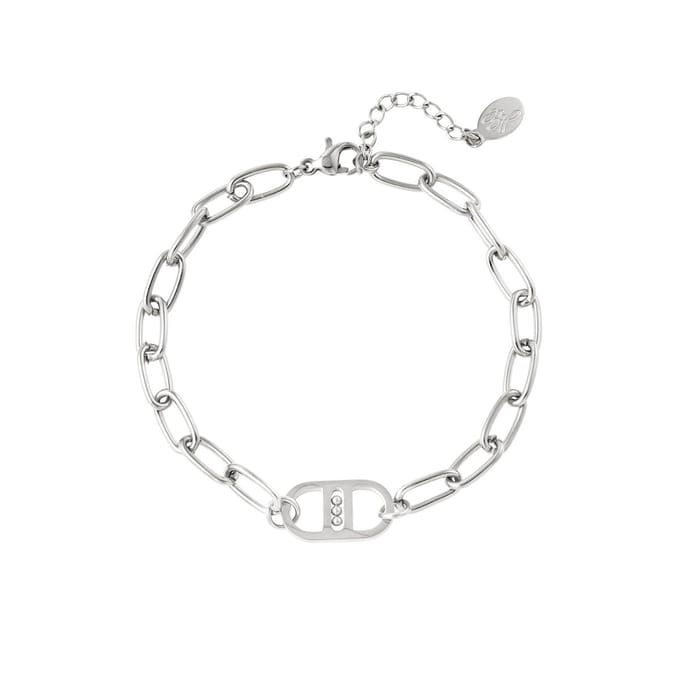 Armband Change- schakel- stainless steel- zilver