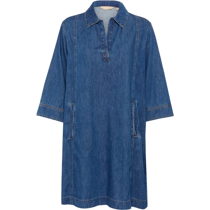 Denim Jurk CUpin A-shape dark blue