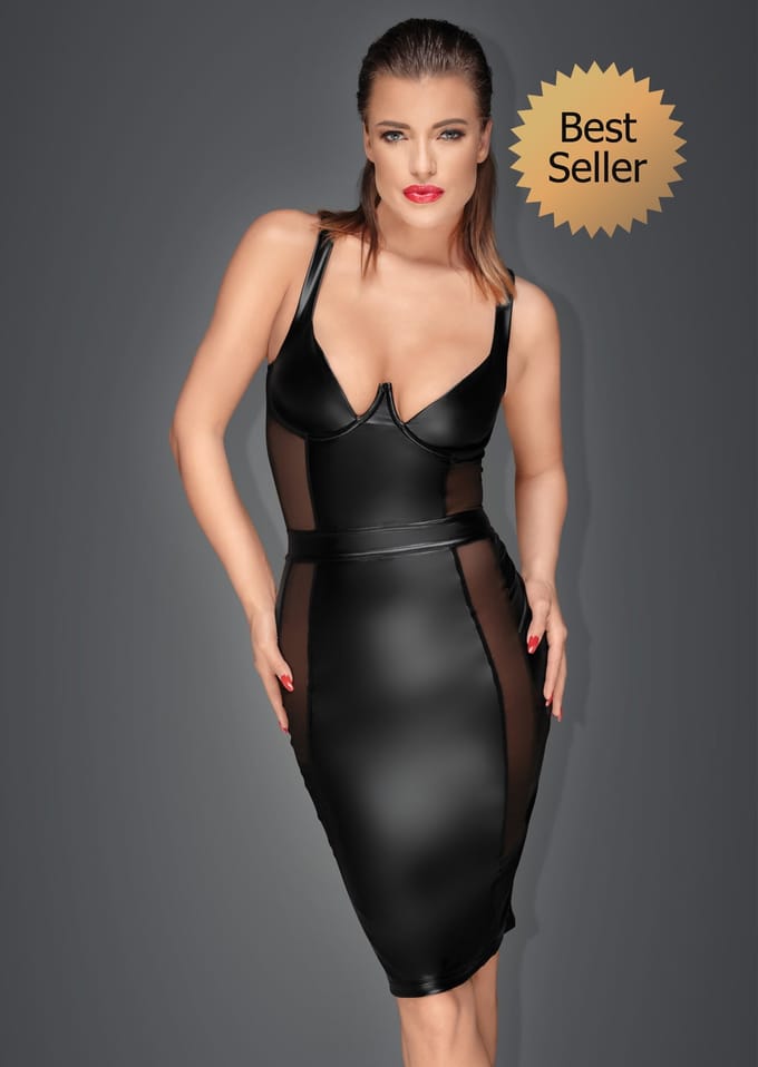 Noir Handmade Wetlook Jurk Venus