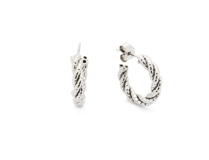 Glow - 107.1430.00 - Oorringen - Zilver - Gerhodineerd - 12mm