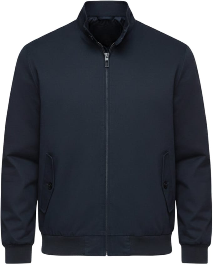 OMBRE Jas - Katoen - Lange Mouw - Rits Marine M