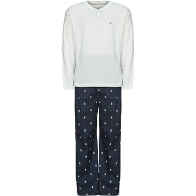 Pyjama-sets Tommy Hilfiger LS WOVEN HENLEY PJ SET - BOXED