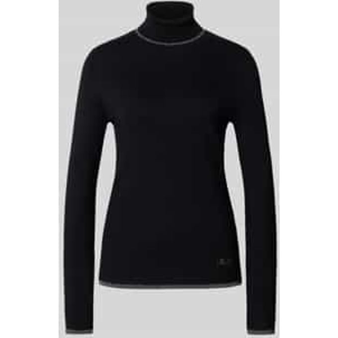 Slim fit shirt met lange mouwen van viscosemix model 'MAGLIA CHIUSA'