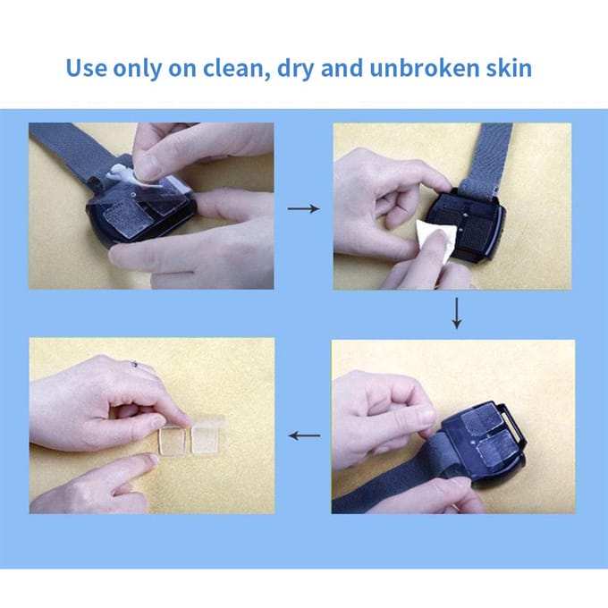 Électrodes auto-adhésives de remplacement pour dispositif anti-ronflement intelligent Détection de rayons infrarouges 1 pcs blue
