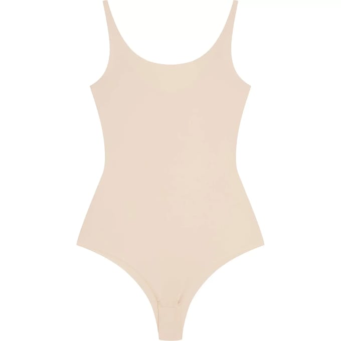 Henderson Byte - Dames Body - Gladde Bralette Body - Verstelbare Bandjes - Maat S - Beige