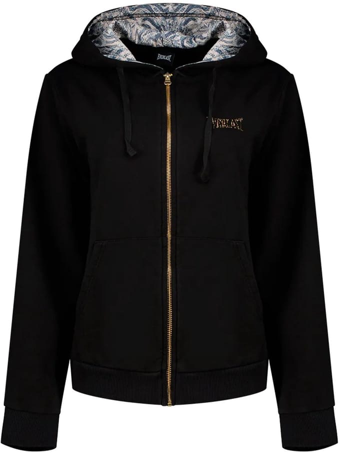 Everlast Sweatshirt Met Rits Zwart M Vrouw