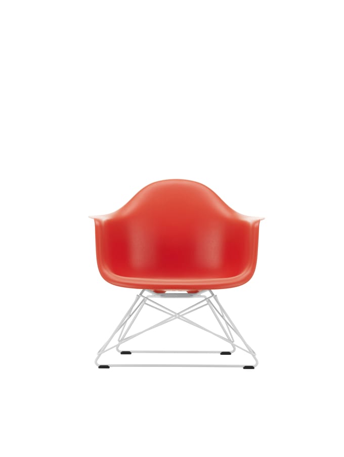 Vitra Outdoor Eames Plastic Chair LAR - poppy red RE - poppy red RE - wit