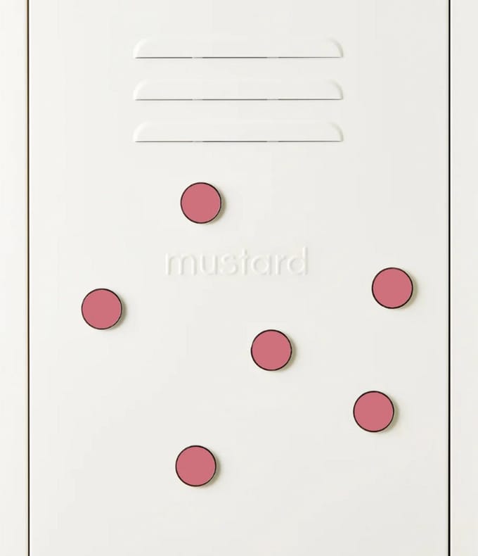 Mustard - The buttons - Magneten - Set van 6 - Berry