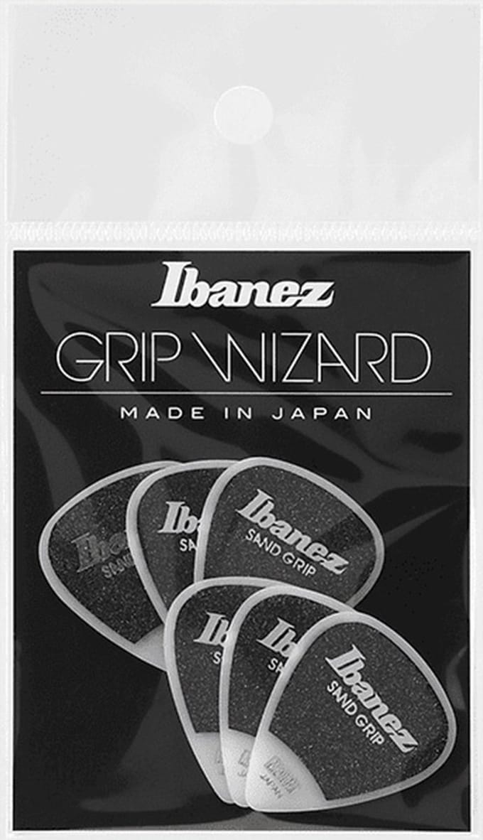 Ibanez - Sand Grip - Plectrum - Medium - 0.80 mm - wit - 6-pack