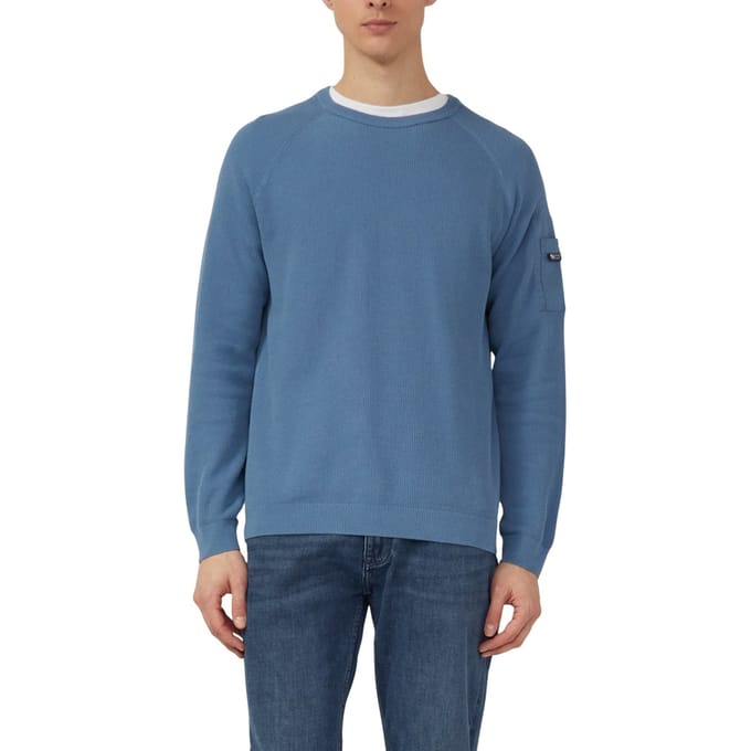 s.Oliver Pullovers Soft Sage Maat: L | Sweaters Outlet | Heren | Blauw