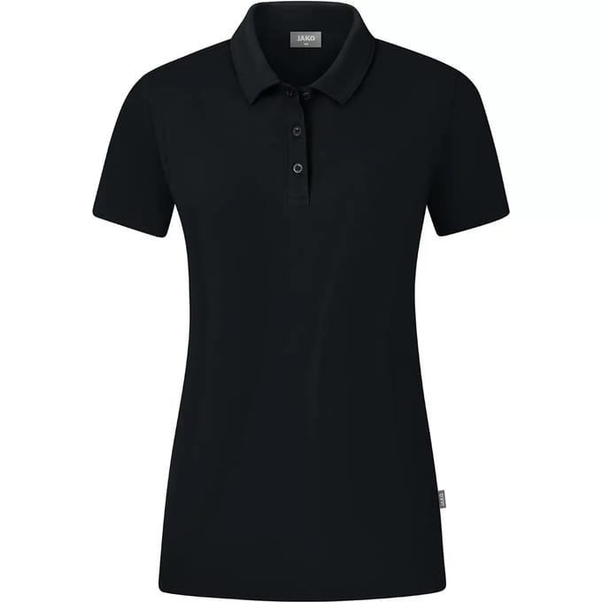 Jako Organic Polo Stretch Dames - Zwart | Maat: 46