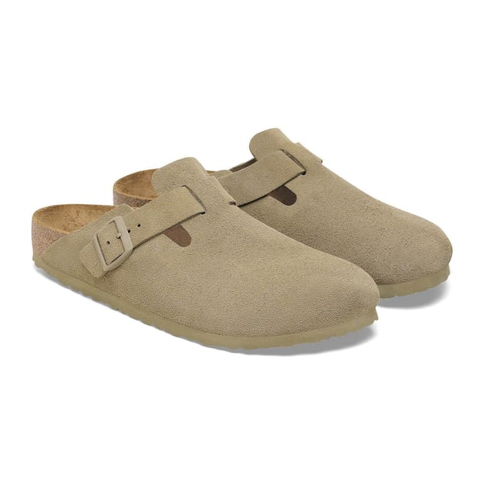 Leren slippers met doornsluiting, model 'Boston'