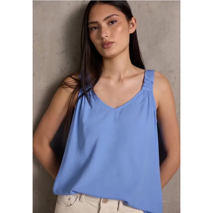 Blouse top met knoopdetail
