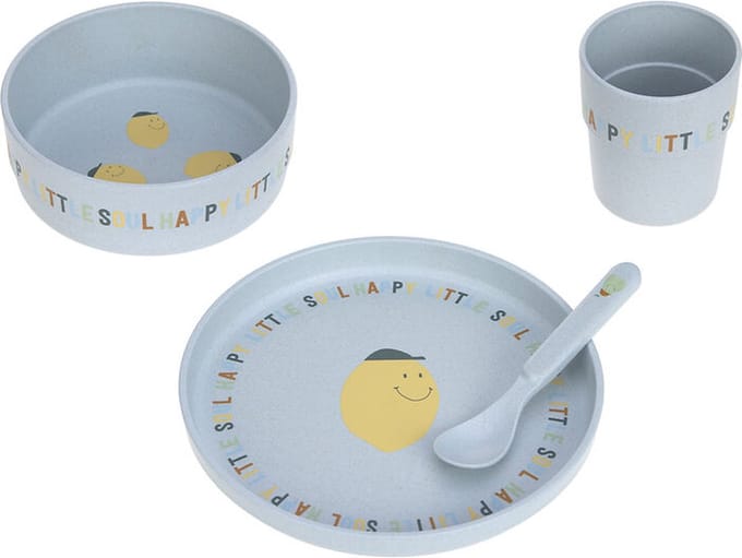 Lässig serviesset PP/Cellulose - Happy Fruits Lemon