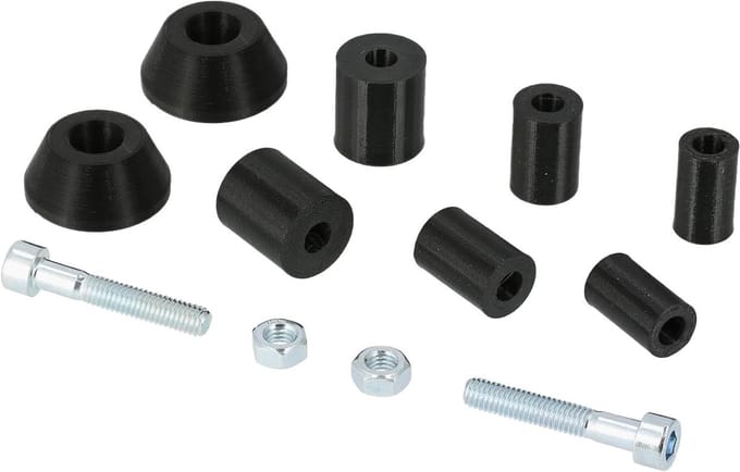 Stuurkussen Set - Crashpad Stuur - Val Bescherming - Universele Pasvorm - 13 cm Lengte - Zwart