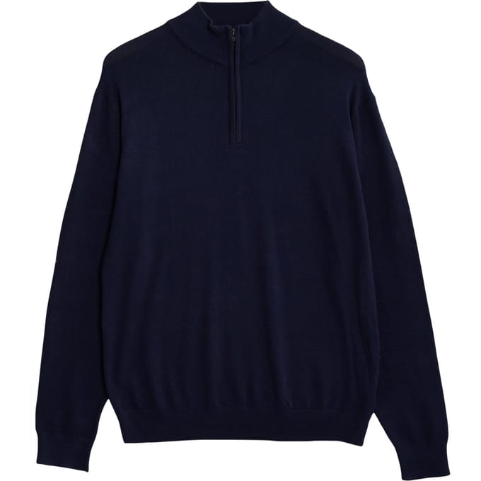 French Connection Half Zip Luxe Marine Größe: S | Pullover Outlet | Herren